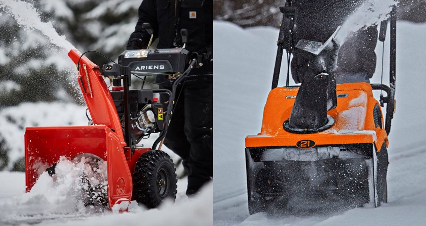 Snow Blowers Vs Snow Throwers The Difference Single Vs Two Stage Snowblowers