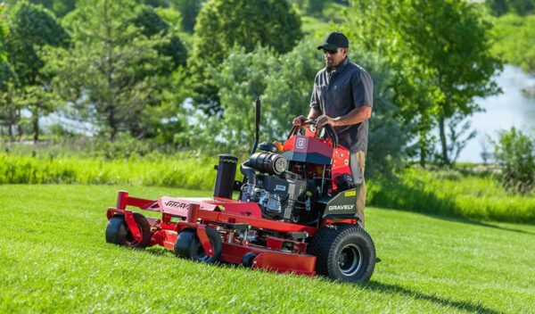 Gravely Pro Stance stand on lawnmower 1