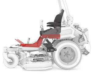 Gravely Pro-Turn 600 series suspension system
